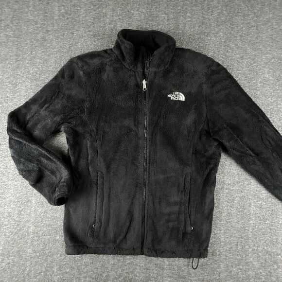 The North Face Jackets & Blazers - North Face Osito Fleece Jacket Womens Sz M Full Zip Black Plush Silken Raschel